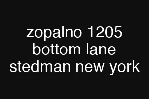 zopalno 1205 bottom lane stedman new york